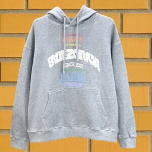 Classic Balenciaga Gray Hoodie Men's